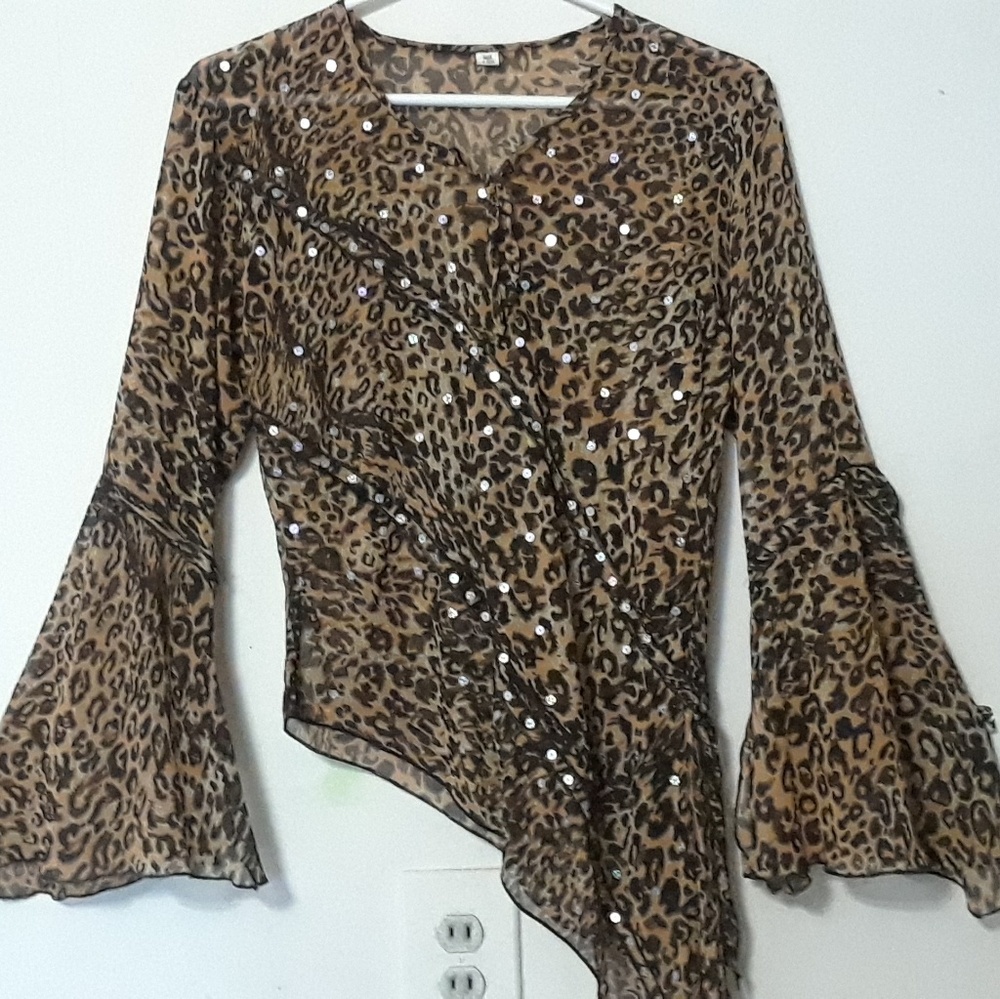 Asymmetrical Sequin Tunic